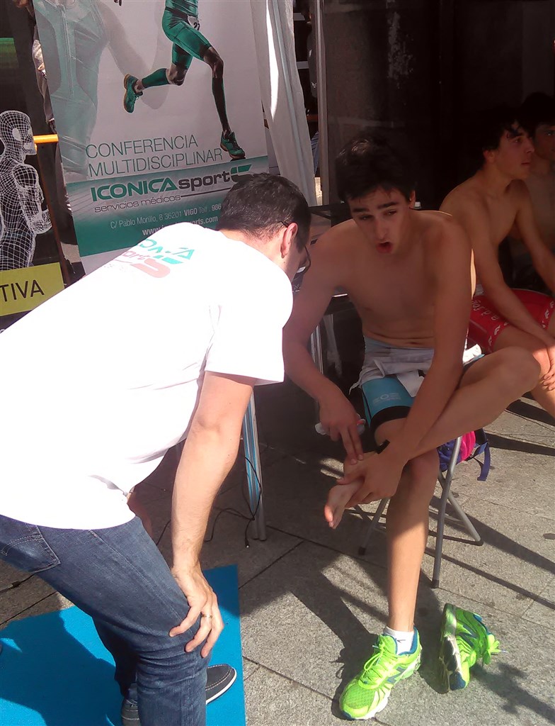 clinica iconica sports biomecanica en triatlon porriño