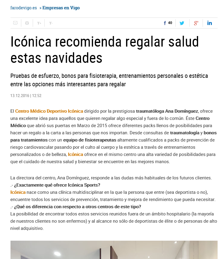 ICONICA recomienda regalar salud estas navidades