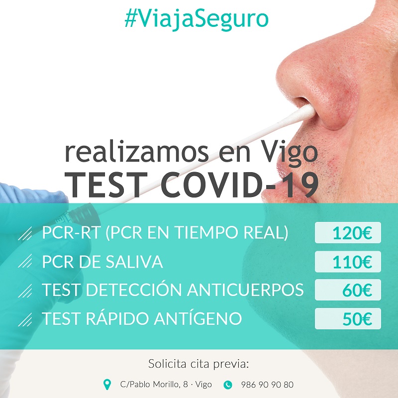 Test PCR y Antígenos para viajes